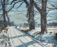 EARLY MORNING SNOW by Wilfred Haughton RUA at Ross's Online Art Auctions