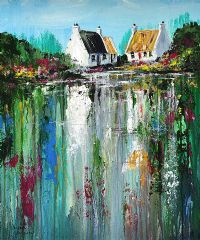 SPRING COTTAGE by Patrick Bateman at Ross's Online Art Auctions