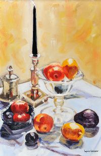 CANDLESTICK by Lynne Larmour at Ross's Online Art Auctions