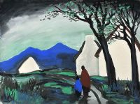 ON THE PATH HOME by Markey Robinson at Ross's Online Art Auctions