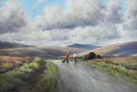 STACKING THE TURF, THE GLENS by Charles McAuley at Ross's Online Art Auctions