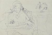 FIGURE STUDY READING by Tom Carr HRHA HRUA at Ross's Online Art Auctions