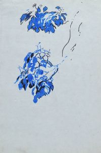 BLUE FLOWERS by Tom Carr HRHA HRUA at Ross's Online Art Auctions