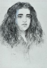 PORTRAIT OF A GIRL by Tom Carr HRHA HRUA at Ross's Online Art Auctions