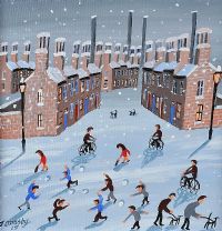 SNOW SCENE by John Ormsby at Ross's Online Art Auctions