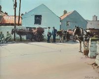 WAITING, KILRONAN, ARANMORE by Cecil Maguire RUA at Ross's Online Art Auctions