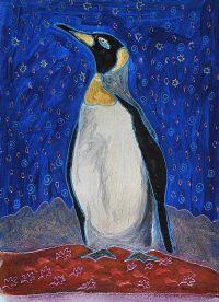 PENGUIN by Rhonda Paisley at Ross's Online Art Auctions