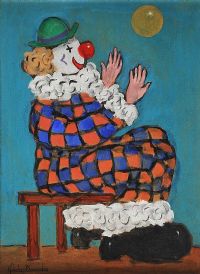 CLOWN JUGGLER by Gladys Maccabe HRUA at Ross's Online Art Auctions