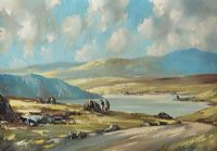 STACKING TURF, DONEGAL by Arthur H. Twells RUA at Ross's Online Art Auctions