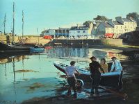 REGATTA AT ROUNDSTONE by Cecil Maguire RUA at Ross's Online Art Auctions
