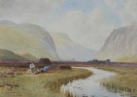 ENTRANCE TO GLENVEAGH, DONEGAL by Joseph William Carey RUA at Ross's Online Art Auctions