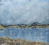 SCRABO FROM STRANGFORD LOUGH by Marjorie Bloch at Ross's Online Art Auctions