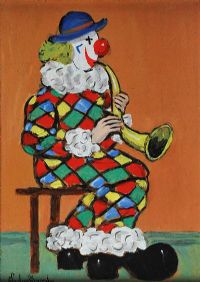 MUSICAL CLOWN by Gladys Maccabe HRUA at Ross's Online Art Auctions