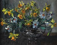 DAFFODILS by Anne Primrose Jury HRUA at Ross's Online Art Auctions