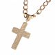 9CT GOLD CROSS AND CHAIN at Ross's Online Art Auctions