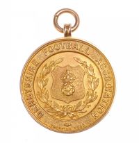 9CT GOLD FOOTBALL MEDAL at Ross's Online Art Auctions