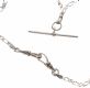 STERLING SILVER CHAIN WITH T-BAR at Ross's Online Art Auctions