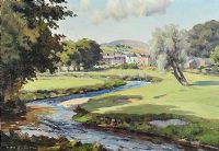 RIVER NEAR CUSHENDALL by Charles McAuley at Ross's Online Art Auctions