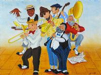 ALEXANDER'S RAGTIME BAND by George Smyth at Ross's Online Art Auctions