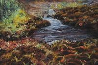 RIVER IN THE MOUNTAINS by Irish School at Ross's Online Art Auctions