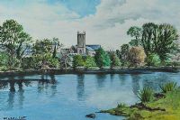 CHURCH REFLECTIONS by William Scott RA at Ross's Online Art Auctions