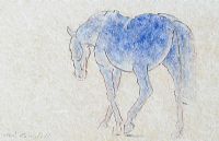 BLUE HORSE by Con Campbell at Ross's Online Art Auctions