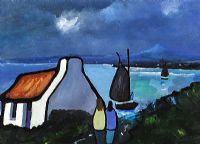 SAIL BOATS, DOWNINGS by Eileen Gallagher at Ross's Online Art Auctions
