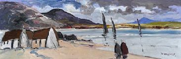 WATCHING THE BOATS by Robert Dunleavey at Ross's Online Art Auctions