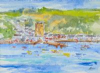 THE QUAY NEWROSS, WEXFORD by Noel Lewis at Ross's Online Art Auctions