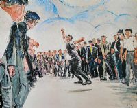 THE ARMAGH BULLET THROWER by J.B. Vallely at Ross's Online Art Auctions