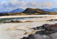 BEACH, NEAR ANNAGRY, DONEGAL by Hugh McIlfatrick at Ross's Online Art Auctions