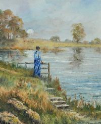 LOOKING OUT OVER THE LOUGH by Darren Paul at Ross's Online Art Auctions
