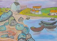 HARBOUR, WEST OF IRELAND by Gerard Dillon at Ross's Online Art Auctions