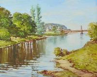 THE MARGY RIVER, BALLYCASTLE by Samuel McLarnon UWS at Ross's Online Art Auctions