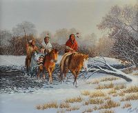 THE WINTER HUNT by John French at Ross's Online Art Auctions