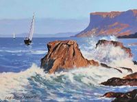 SAILING, FAIRHEAD by Gregory Moore at Ross's Online Art Auctions