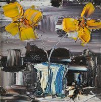 YELLOW FLOWERS by Colin Flack at Ross's Online Art Auctions
