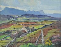 OLD HOMESTEAD & FIELDS, HORN HEAD, DONEGAL by Anne Primrose Jury HRUA at Ross's Online Art Auctions