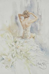 SEATED GIRL II by Gordon King at Ross's Online Art Auctions