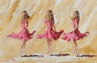 THREE DANCERS by Lorna Millar at Ross's Online Art Auctions
