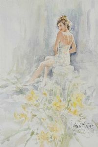 SEATED GIRL I by Gordon King at Ross's Online Art Auctions