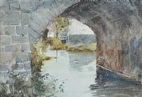 BRIDGE REFLECTIONS by Tom Kerr at Ross's Online Art Auctions