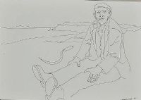RESTING MAN by James Macintyre RUA at Ross's Online Art Auctions