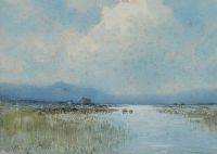 BOGLANDS, CONNEMARA by William Percy French at Ross's Online Art Auctions