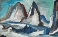 WINTER MOUNTAINS by Markey Robinson at Ross's Online Art Auctions