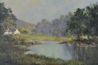 TROUT POOL NEAR GWEEDORE, DONEGAL by George K. Gillespie at Ross's Online Art Auctions