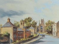 ENGLISH STREET, DOWNPATRICK by Colin Gibson at Ross's Online Art Auctions