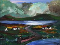 ROWING BOAT, DONEGAL by James Bingham at Ross's Online Art Auctions