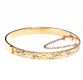 9CT ROLLED GOLD ENGRAVED BANGLE at Ross's Online Art Auctions