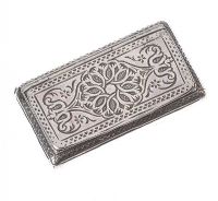 SILVER ENGRAVED SNUFF BOX at Ross's Online Art Auctions